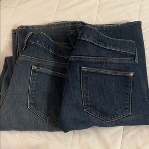 Old Navy- the Flirt Jeans- 2 Pair Size 10 Reg.